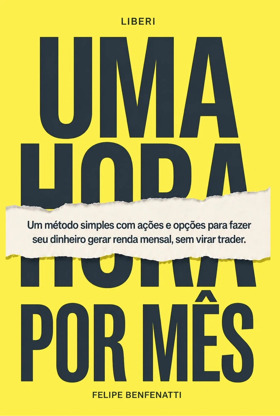 Capa do livro Uma Hora por Mês, de Felipe Benfenatti